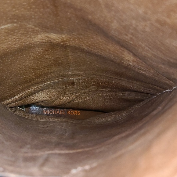 KORS Michael Kors Black Leather Wedge Boots 10 - Picture 11 of 14